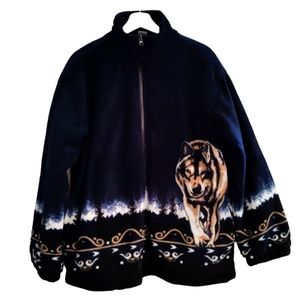 Cozee Corner Wolf wrap around Graphic Sz M Unisex